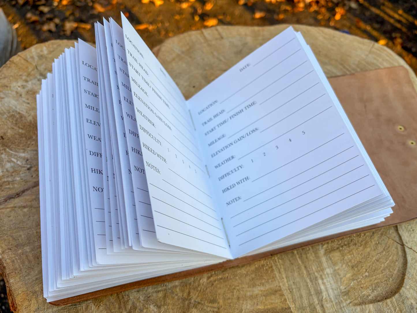 Leather Hiking Journal