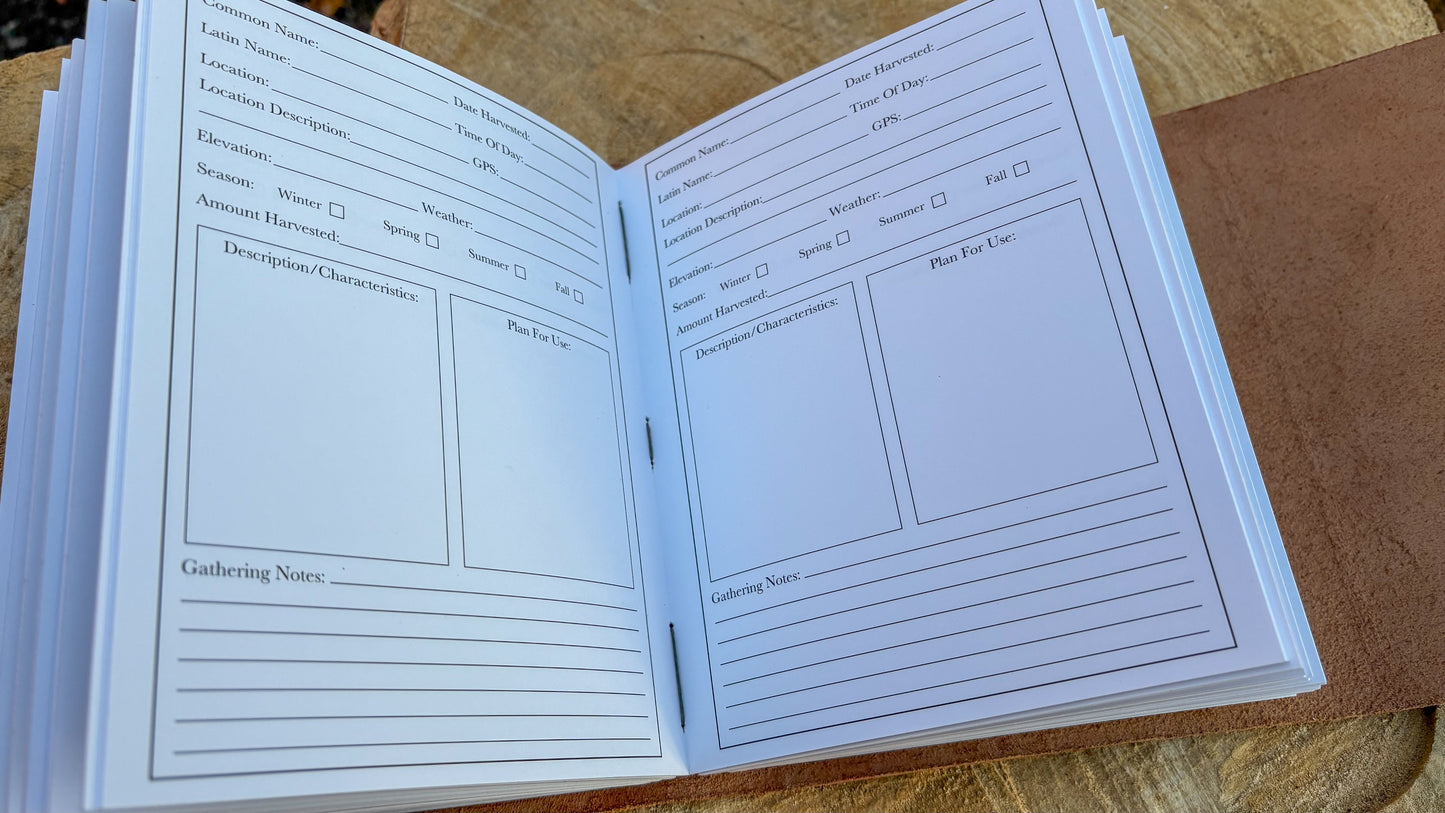 Leather Foraging Journal