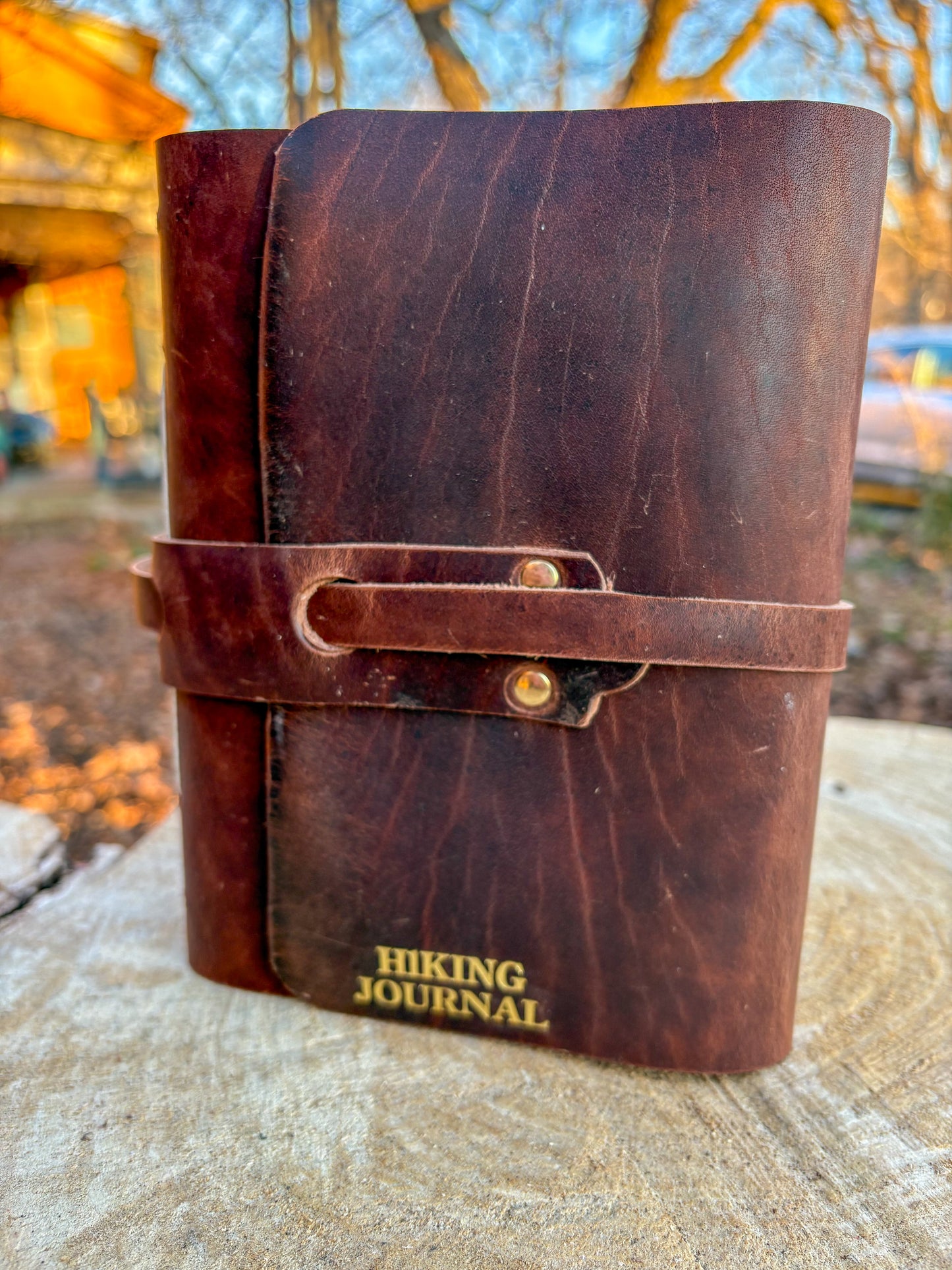 Leather Hiking Journal